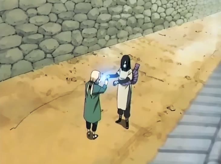 Tsunade curando Orochimaru