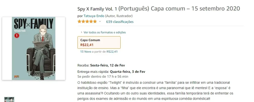 Sugestão de mangá