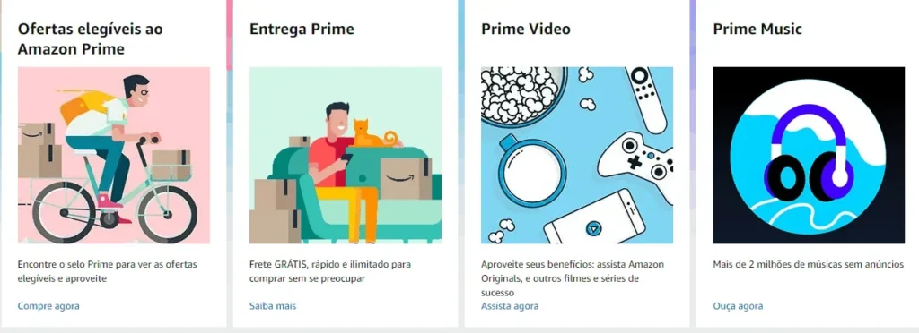 Benefícios do Amazon Prime