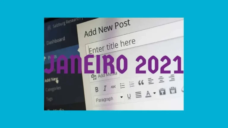 Crescimento do blog: Janeiro 2021