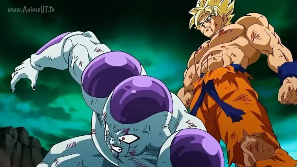 Goku derrota Freeza após se transformar em Super Sayajin