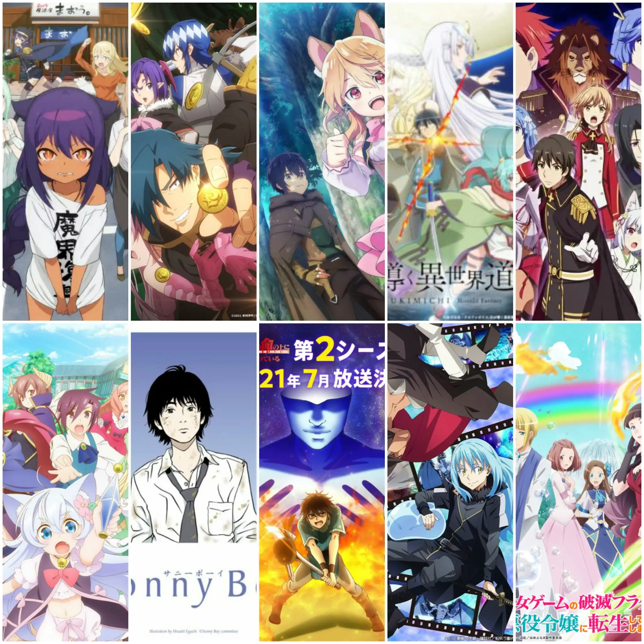 Guia de Animes isekai da Temporada de Julho de 2021 (temporada de verão).
