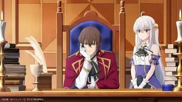 Anime de Fantasia sobre príncipe tentando vender o reino