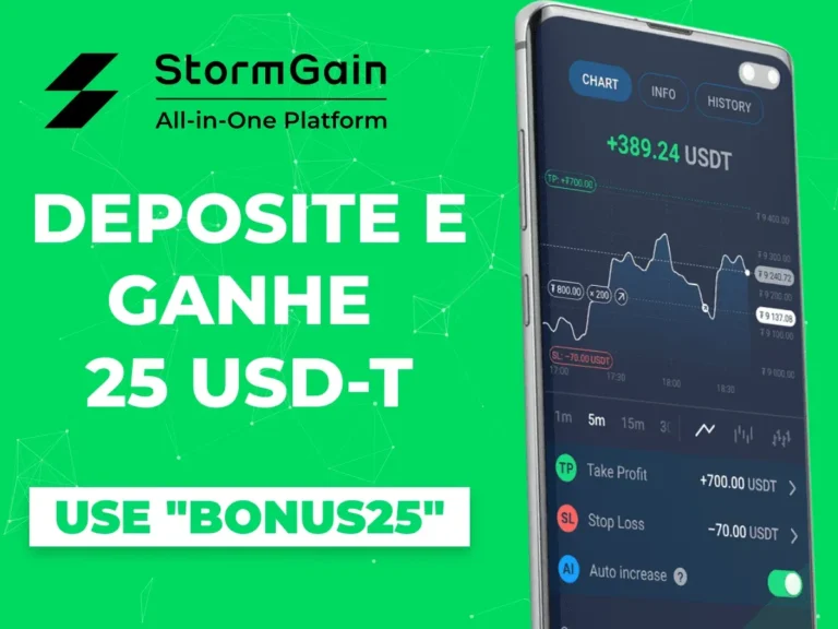 StormGain disponibiliza Airdrops de 25 dólares