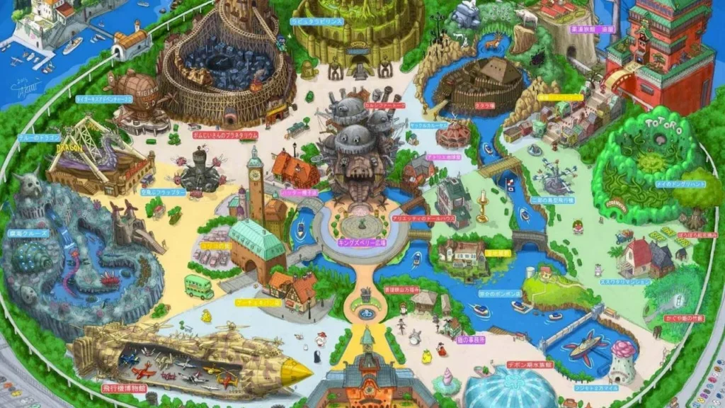 Mapa do Ghibli Park