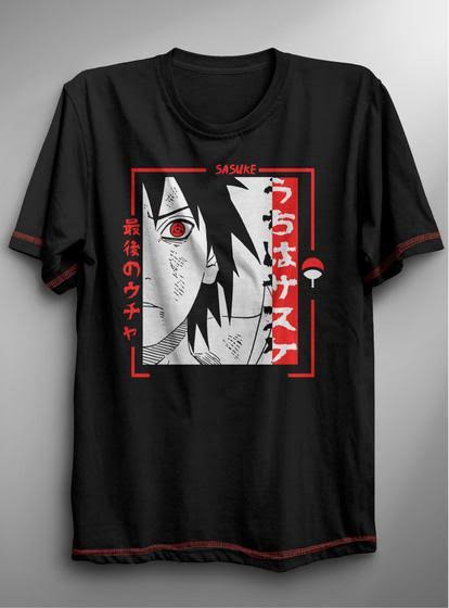 Camiseta do Sasuke de Naruto