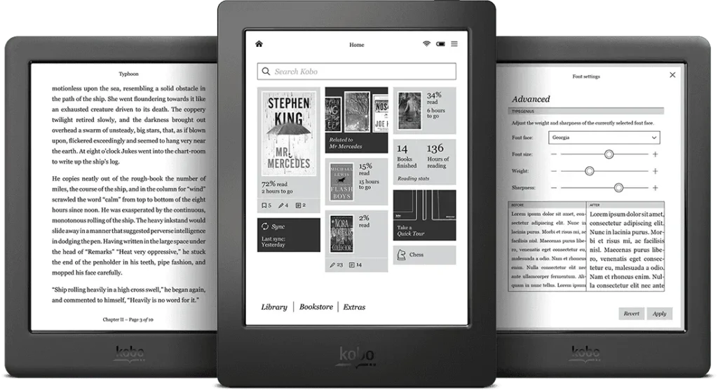 Kobo Books oferece livros digitais gratuitos.