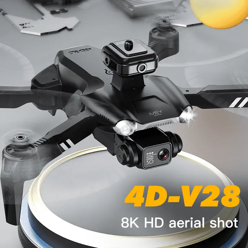 V28 Drone GPS 4K Câmeras duplas HD 360° para evitar obstáculos Quadcopter