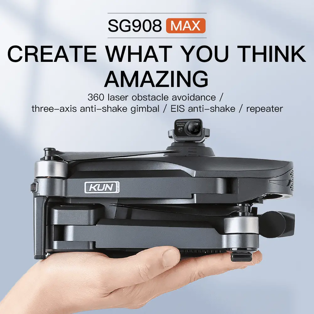 Drone Com Câmera de GPS 3 Eixos 5G Drone Profissional SG908 MAX