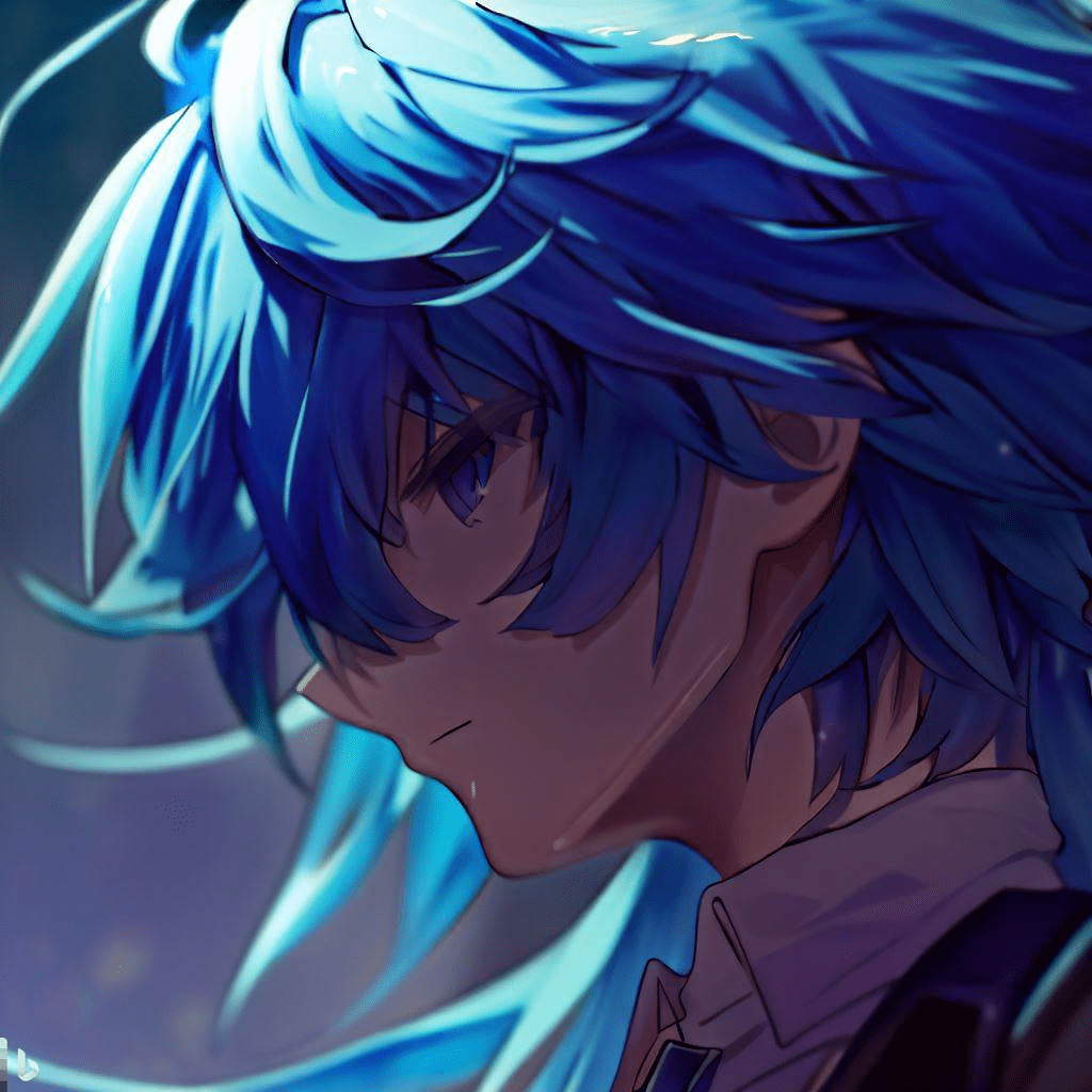 Os cabelos azuis dos protagonistas dos animes: Um toque de originalidade.