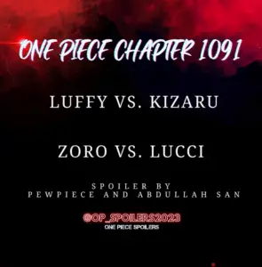Capítulo 1091 de One Piece: Sentoumaru – Luffy vs. Kizaru e Zoro vs. Lucci! Spoilers revelados por Pew Piece e Abdullah San!