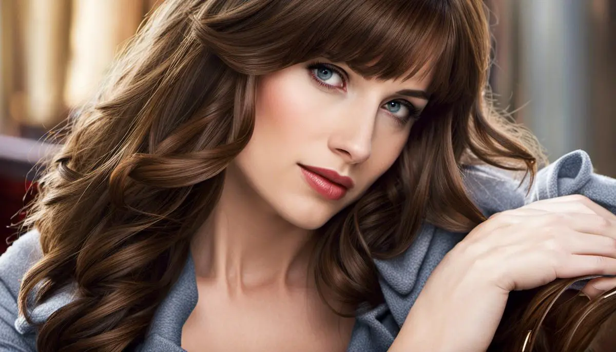 Imagem da personagem Anastasia Steele nos livros de Cinquenta Tons de Cinza.